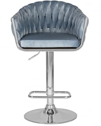 Стул барный DOBRIN MARCEL (пудрово-голубой велюр (MJ9-74)) 2 шт_6