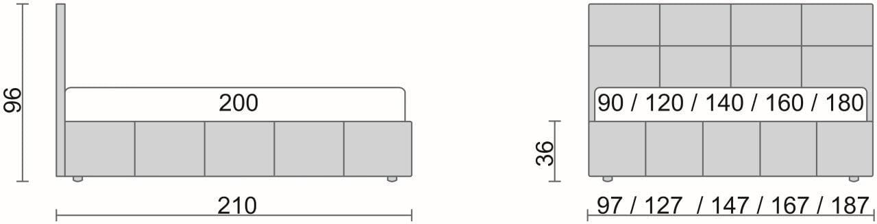 Кровать Liliana Коричневый_68176_1