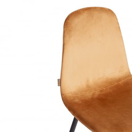 Стул BREEZE (mod. JSC-58) Велюр/металл , 44 х 53 х 86 см, brown (коричневый) HLR12 / черный_7