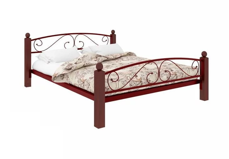 Кровать Вероника Lux Plus 1400х2000 Красная_0