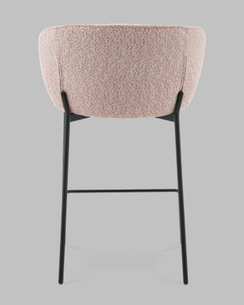Стул полубарный Тисдейл букле розово-персиковый_4