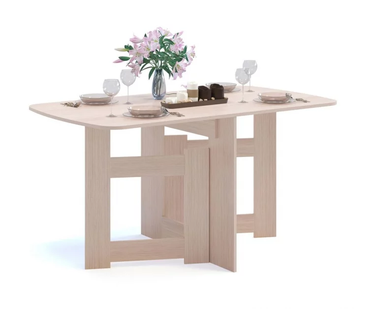 Стол-книжка СП-08 беленый дуб_0