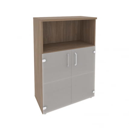 Шкаф средний широкий (2 низких фасада стекло) ONIX O.ST-2.2 Дуб Аризона_0