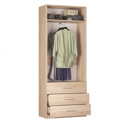 Шкаф распашный Р-230х90х45-4(ДСС-Белый) / R-230х90х45-4(ДСС-Белый)_1