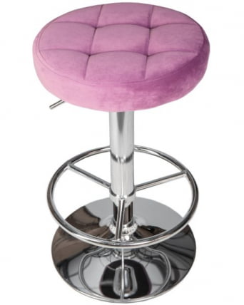 Табурет барный DOBRIN BRUNO (пудрово-сиреневый велюр (MJ9-52)) 2 шт_2