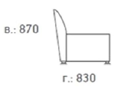 Euroforma Европа 3-х местный диван Ecotex 3015 (светло-бежевый)_77704_2