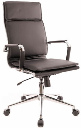Кресло руководителя Nerey T экокожа Серый_1