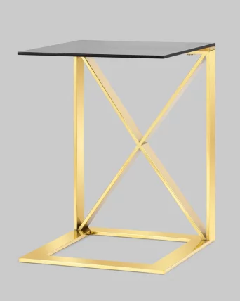 Журнальный стол КРОСС 40x40 Золото_2