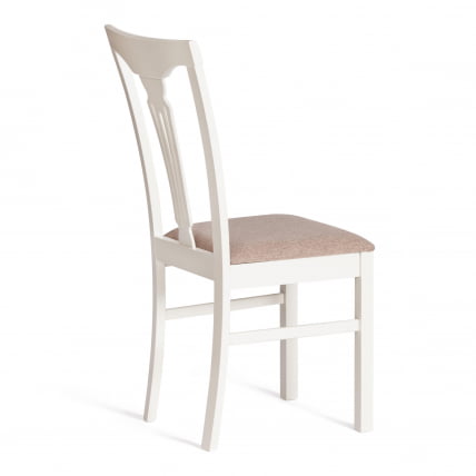 Стул Гермес/ Hermes дерево гевея, 43х49х94см, Ivory white, ткань серая (TM-164)_2