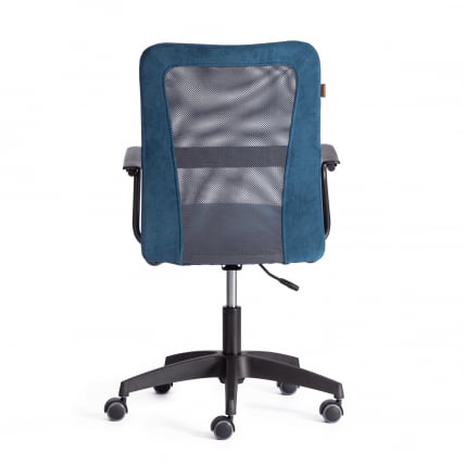 Кресло STAFF флок/ткань, синий/серый, 32/W-12_3