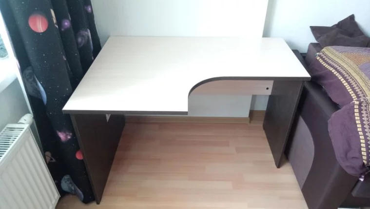 Стол компьютерный угловой Р.РС-12 (левый) Венге/Дуб молочный_1