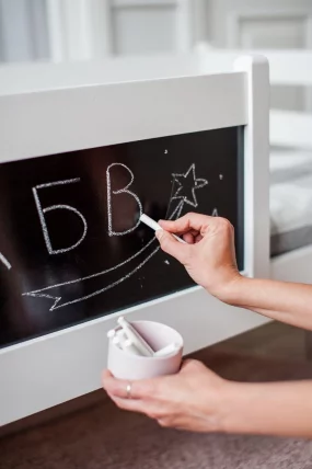 Съемный борт с грифельной доской RooRoom VK-55 Белый_2