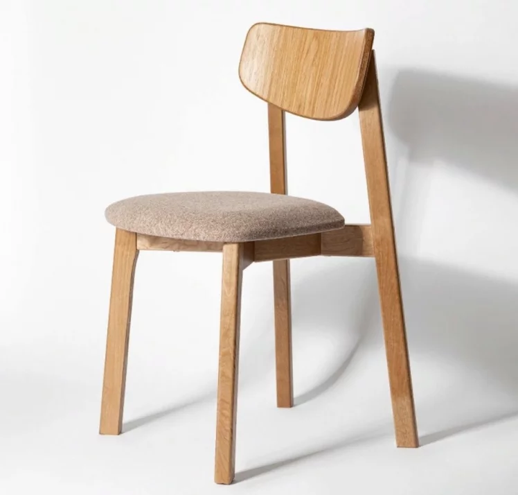 Стул с мягким сиденьем Вега Rosy Grey жаккард Эмаль белая_0