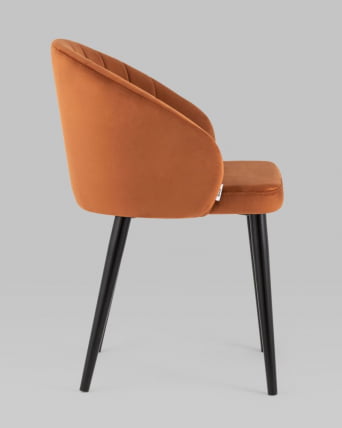 Стул с подлокотниками Брюссель велюр Терракотовый_5