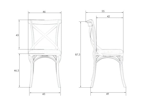 Стул обеденный DOBRIN MASON (цвет чёрный (B-03)) 2 шт_7