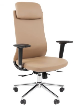 Офисное кресло CHAIRMAN 500 LUX экокожа Бежевый_0