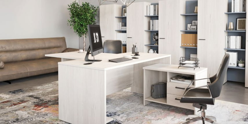 Стол руководителя LEMO L-170 Сосна Скандинавия_2