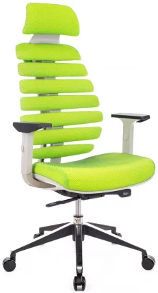 Эргономичное кресло Ergo Black ткань Салатовый_0
