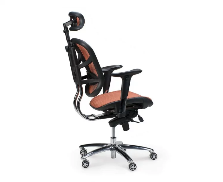 Кресло офисное Стартрек Оранжевая сетка_3