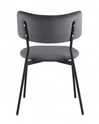 Стул Амелия велюр темно-серый_3