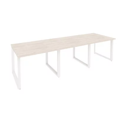 Стол переговорный (3 столешницы) ONIX O.MO-PRG-3.1 Денвер Светлый/Белый_0