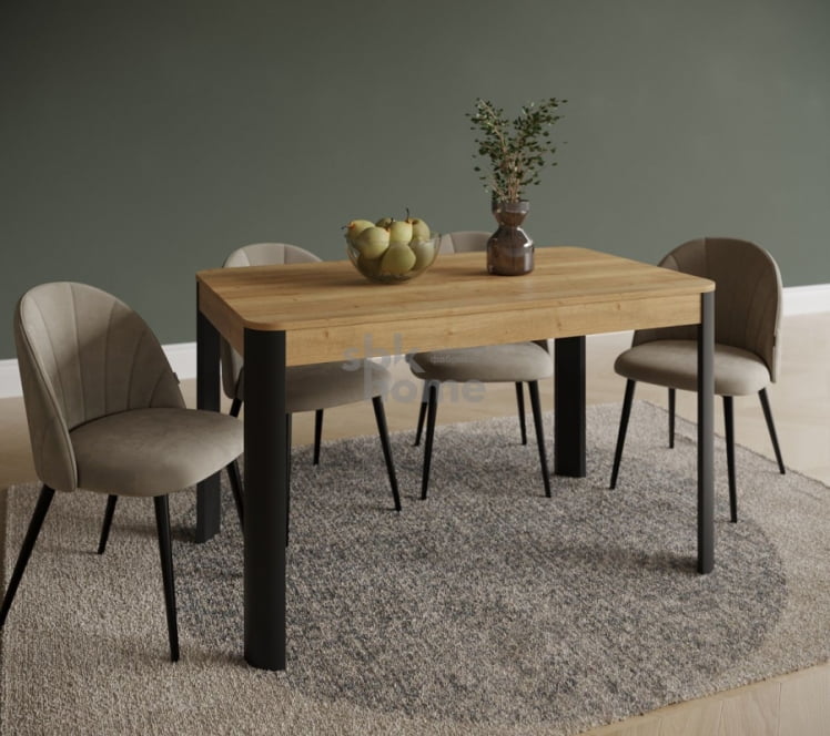 Стол обеденный , Фишт (1150*650*750) Дуб Галифакс натуральный/Фреско, 70701 _1