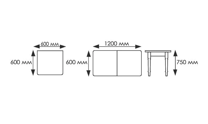 Стол обеденный Ломберный ЛДСП Ноги орех ЛДСП орех_3