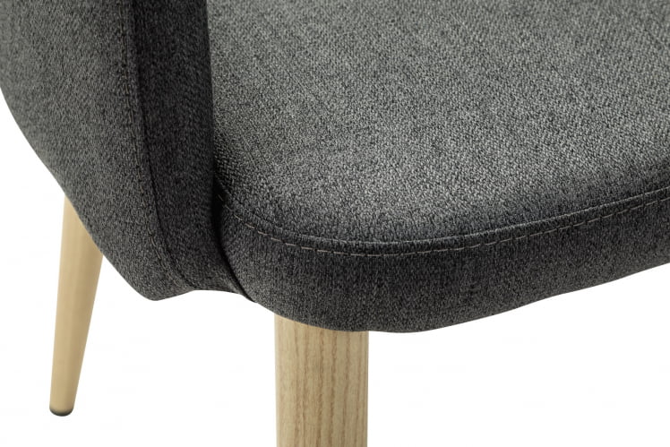 Кресло Ledger К темно-серый/нат.дуб_3