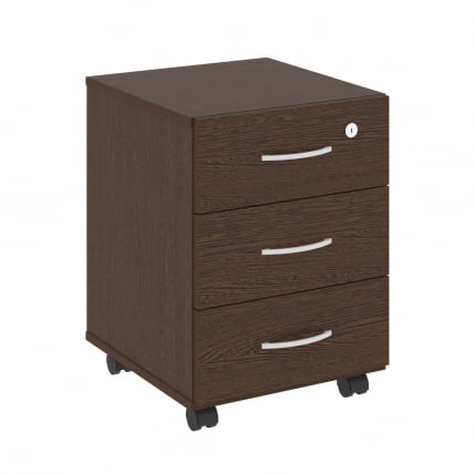 Тумба подкатная (3 ящика, с замком) NOVA S В.ТМ-3 Венге Цаво_0