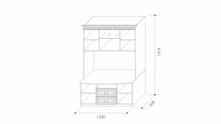 Секция для ТВА Гармония-4 Рамух/Сандал белый_1