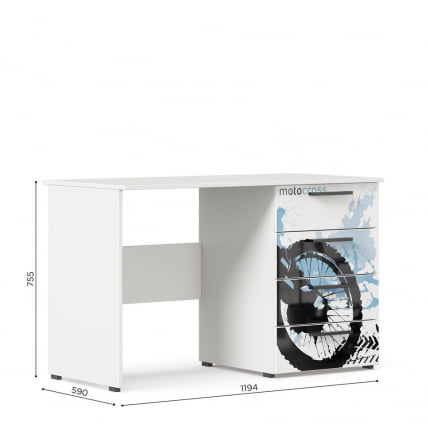 Стол Мотокросс ЛД 535.060.000 Серый шелк с фотопечатью_3