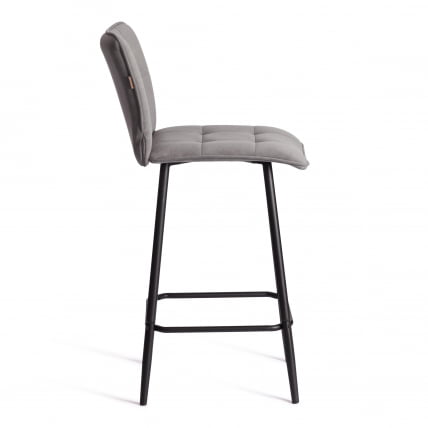 Полубарный стул Bari/Бари велюр, серый, 29, 42х55х99 см_1