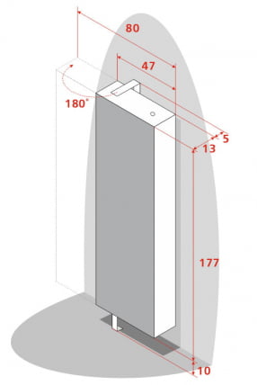 Поворотный зеркальный шкаф Drive SP Белый_7