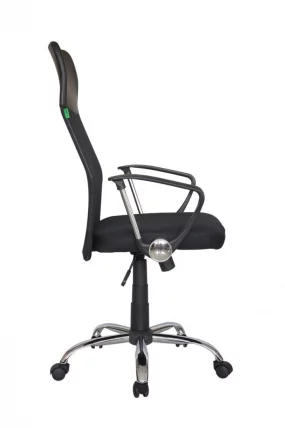 Кресло оператора Riva 8074 подголовник-экокожа Черный_2