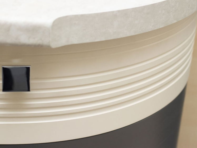 Напольный шкаф торцевой (лев) Графит 74.65 Сосна Астрид/Ваниль/Графит_2