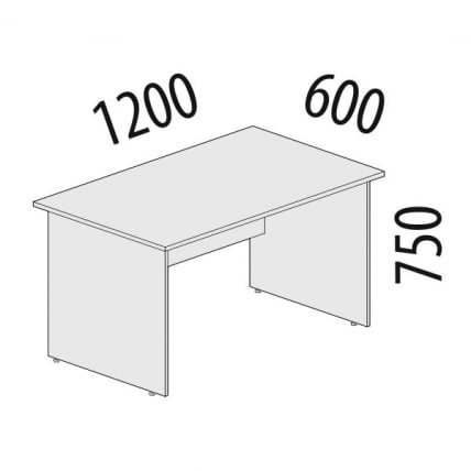 Стол рабочий Альфа 64.19 Дуб Кронберг_1