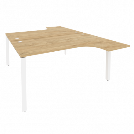 Рабочая станция на П-образном м/к ONIX O.MP-D.SA-4 Тиквуд Светлый/Белый_0