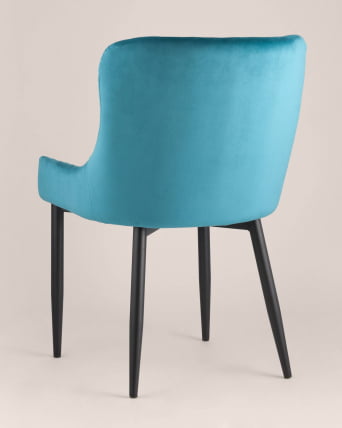 Стул мягкий Ститч велюр (Темно-бирюзовый)_4