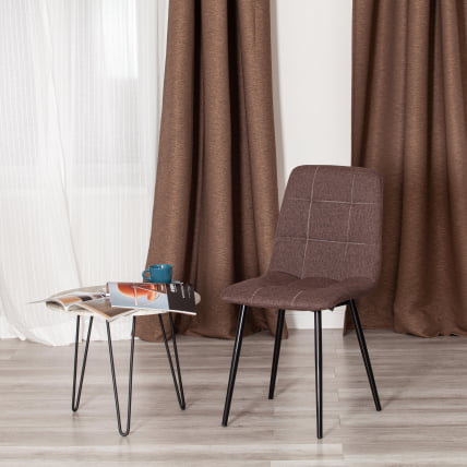Стул CHILLY MAX ткань/металл, 45 х 54 х 90 см , темно-коричневый 01/черный_9