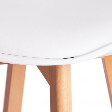 Стул барный TULIP BAR (mod. C1014H-1) пластик/дерево, 42 х 47,5 х 104 см, White (Белый) 70029/ натуральный_6