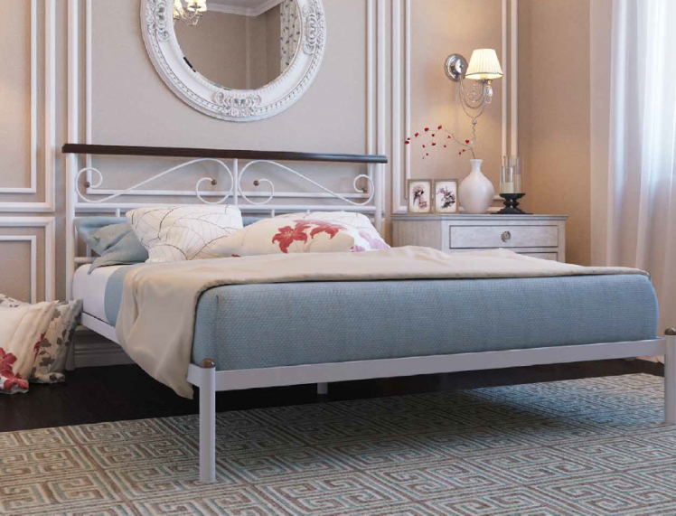 Кровать Эсмеральда 1600х2000 Белая_1