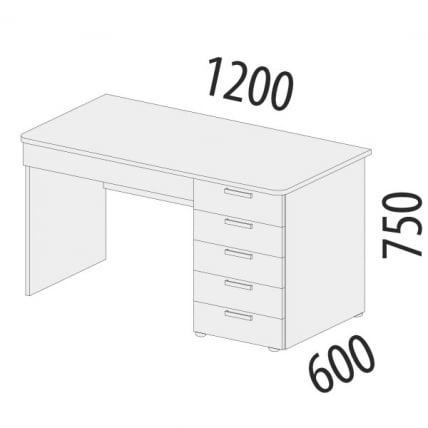 Стол компьютерный Тиффани 93.66_1