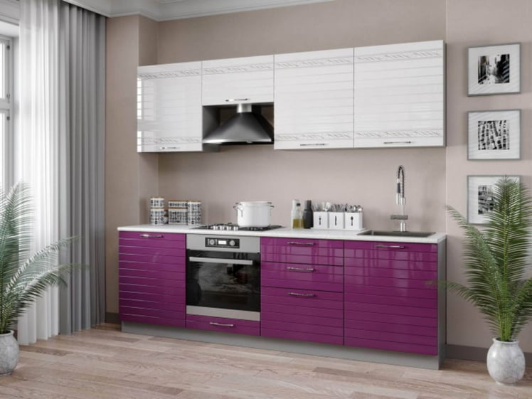 Тумба кухонная 600 для встраиваемой техники Анастасия ЛД 059.112.000 М Ежевика_3