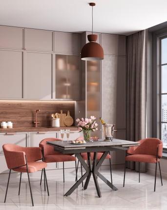 Стол раскладной Marmer 120-180*80*76 см керамика антрацит_3