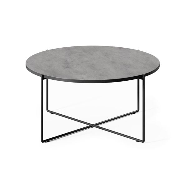 Стол кофейный SPRUT Beton 80*38 БЕТОН СВ/ЧЕРНЫЙ_0