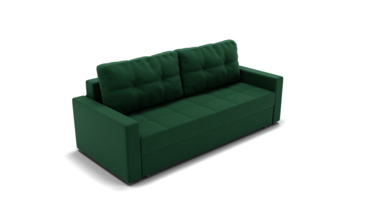 Диван Рио (ЗР) Цвет фасада: Зеленый; Тип: Прямой; Материал фасада: Металл/Велюр_0