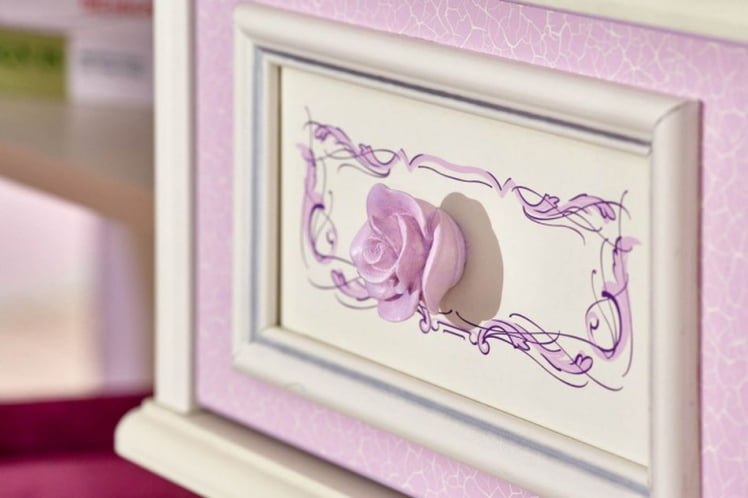 Комплект мебели для спальни Маркиза №6 Алебастр Сиреневый_5