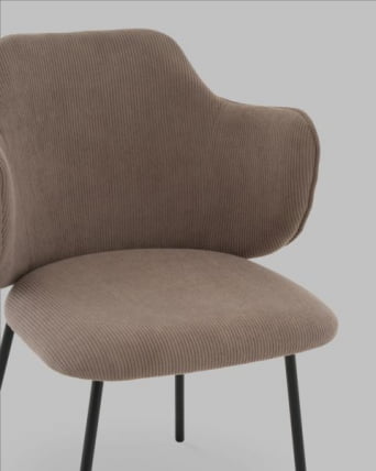 Стул Джиннет велюр капучино_6