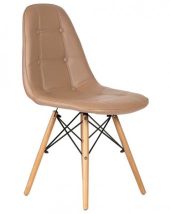 Стул обеденный ДОБРИН БЕННЕТ (ножки светлый бук, коричневый) 4 шт / DOBRIN BENNET_2