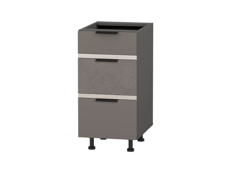 Стол с 3-мя ящиками системы Hettich Грейс 105.90 Оникс Кубанит_0